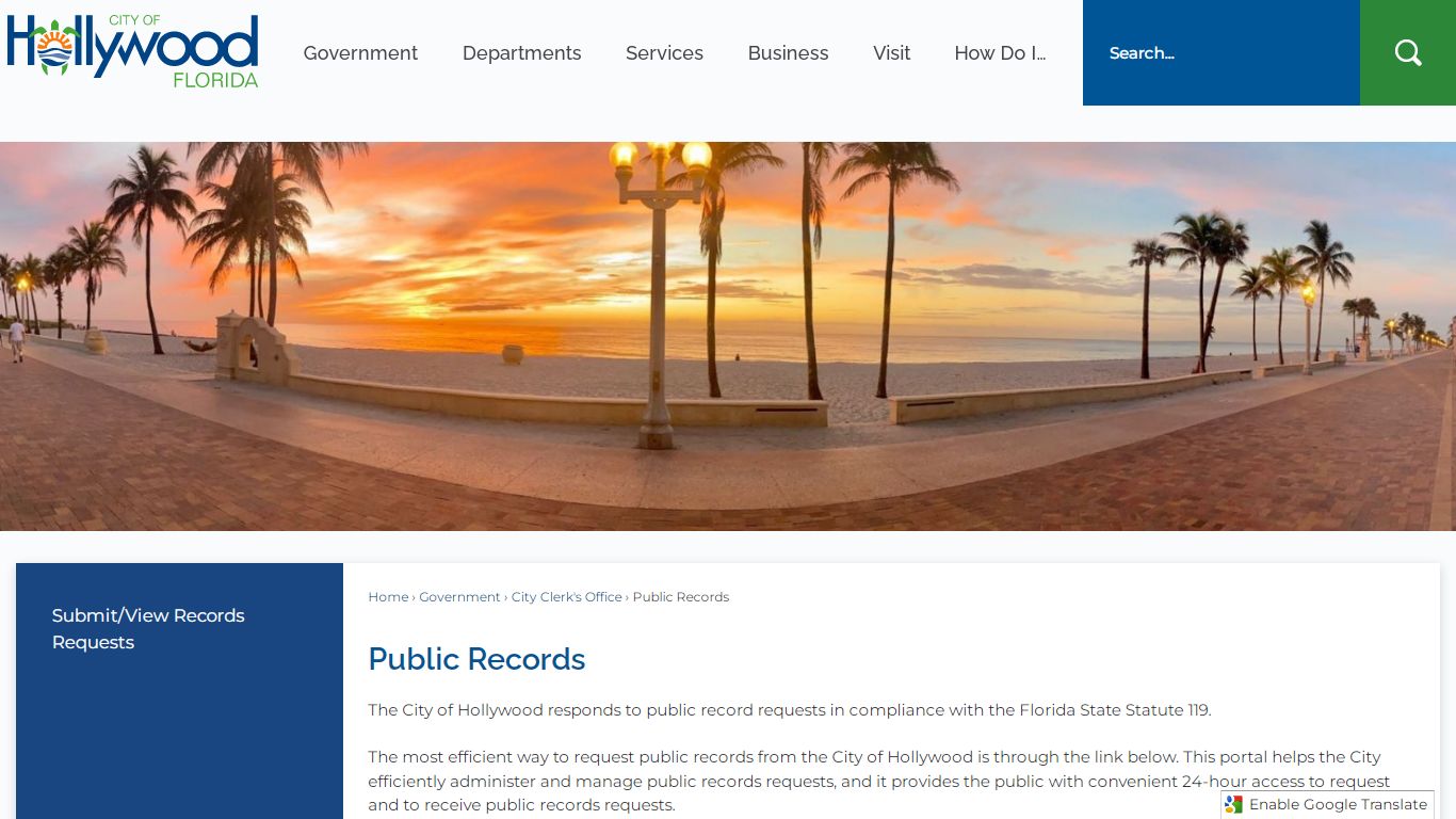 Public Records | Hollywood, FL - Official Website